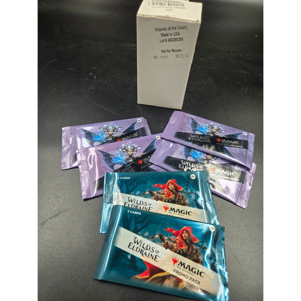 MTG Wilds of Eldraine Promo Pack Lot 6 Sealed Foil & Standard WOE